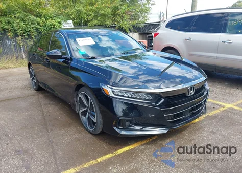 2021 Honda Accord Sport из США, поврежденный, VIN 1HGCV1F33MA093300